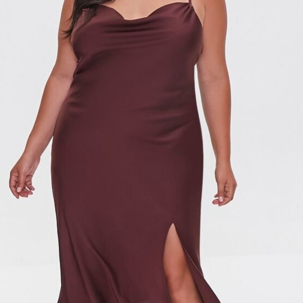 Forever21 plus size satin dress
